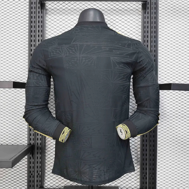 Mexico Authentic Gold Cup Black Special Long Sleeve Soccer Jersey 2025