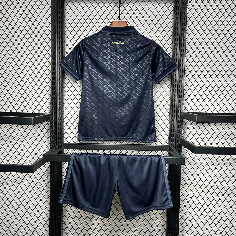 Juventus Soccer Jersey Third Away Kids Kit Jersey+Shorts 2024/25