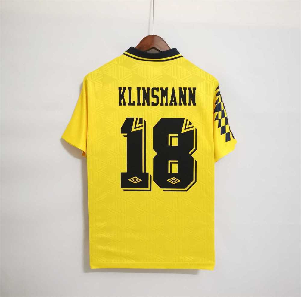 Tottenham Hotspur Retro Football Jersey Away Custom Shirt 1992/94