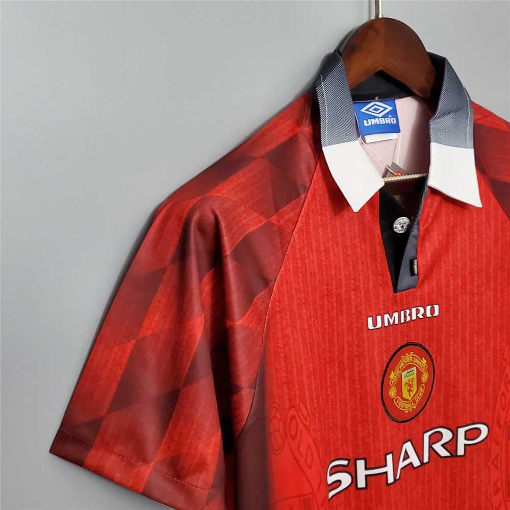 Manchester United Retro Football Jersey Home Custom Shirt 1996/98