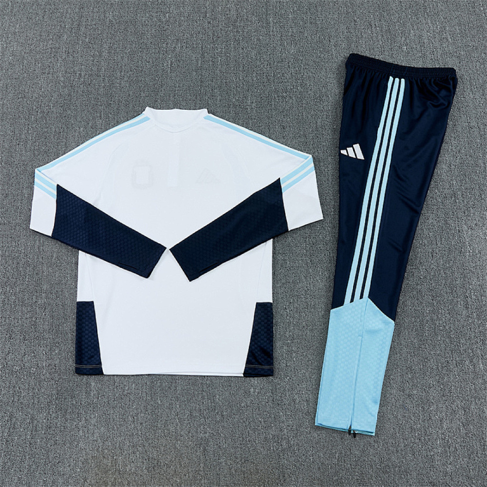 Kids Argentina Training Kit (Sweatshirt+Pants) White World Cup 2026