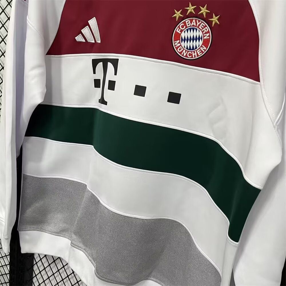 Bayern Munich Training Kit Causal Sweatshirt White 2025/26