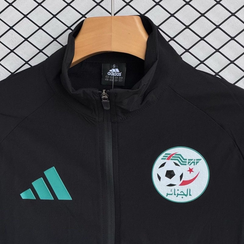 Algeria Windbreaker With Pants Black 2026 World Cup