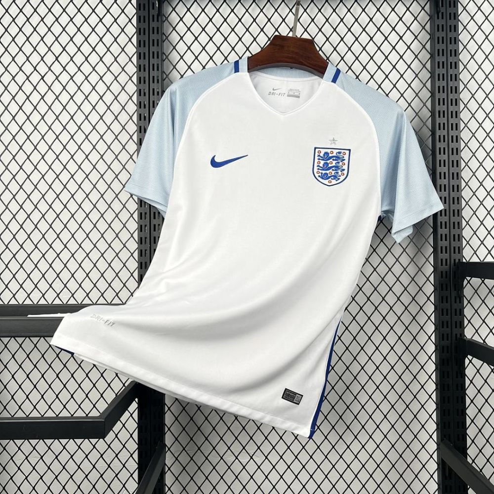 England Retro Football Jersey Home Custom Shirt 2016