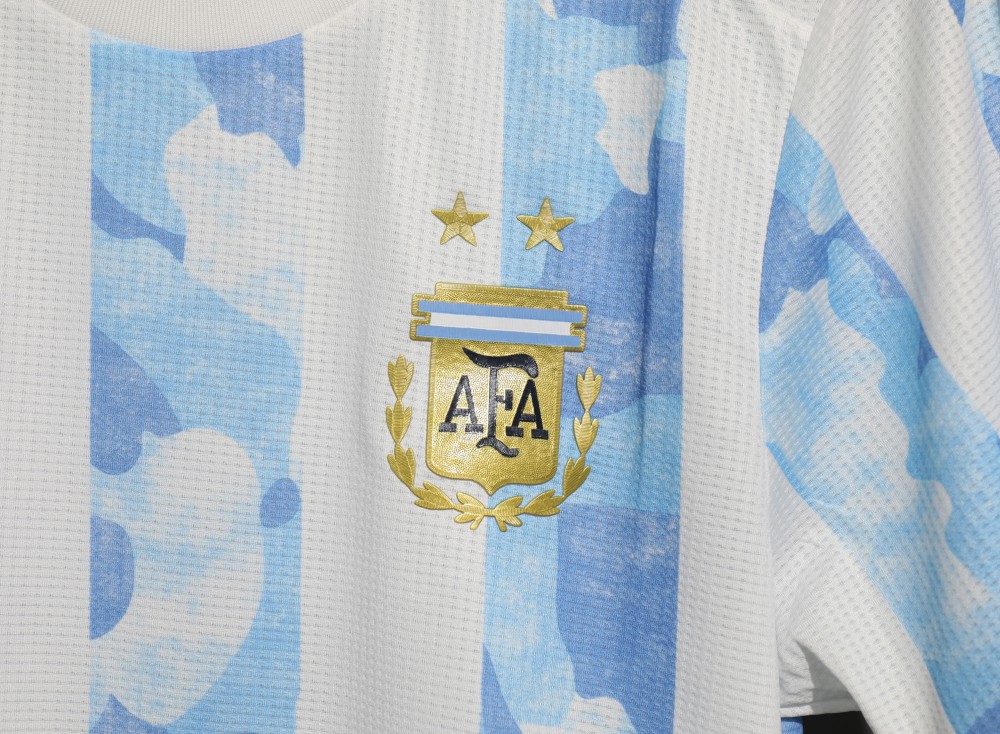 Argentina Retro Authentic Jersey Home Football Jersey 2021