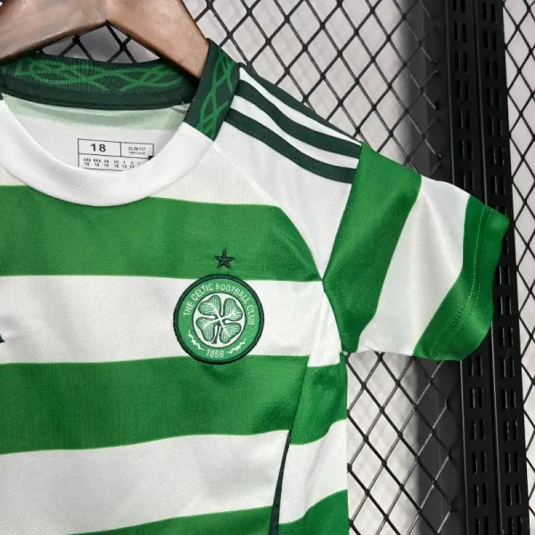 Celtic Soccer Jersey Home Kids Kit Jersey+Shorts 2024/25