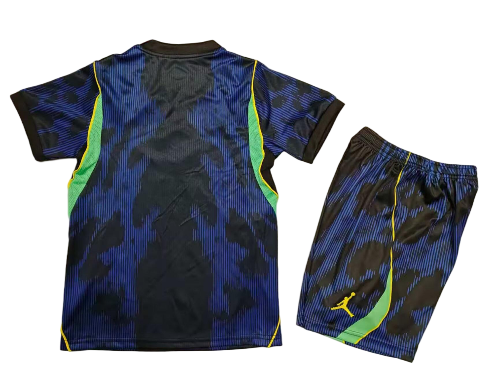 Brazil Soccer Jersey Away Kids Kit Jersey+Shorts World Cup 2026