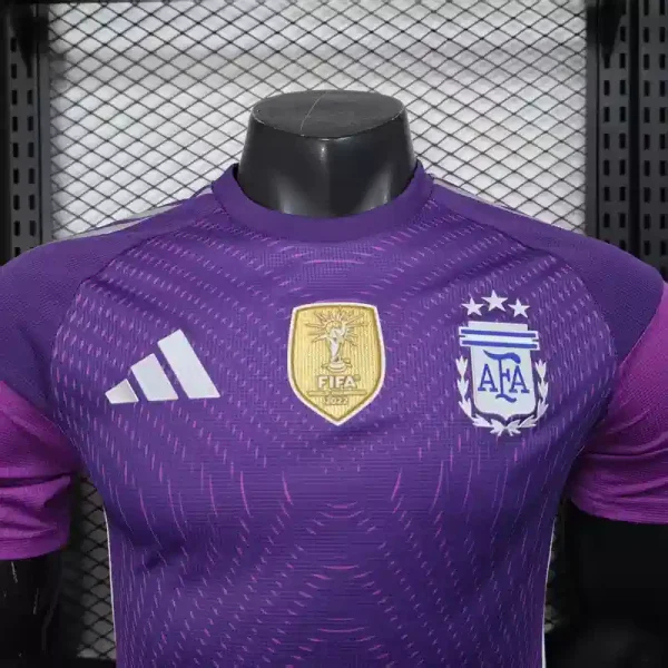 Argentina Authentic Soccer Jersey Purple Goalkeeper Shirt 2025