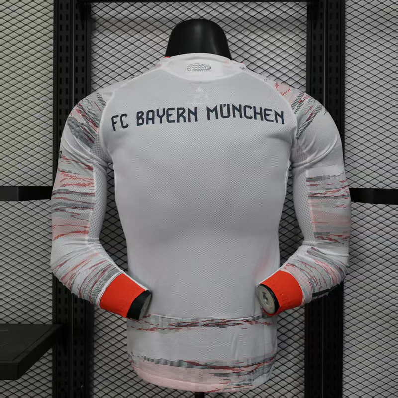 Authentic Bayern Munich Soccer Jersey Away Long Sleeve Shirt 2025/26