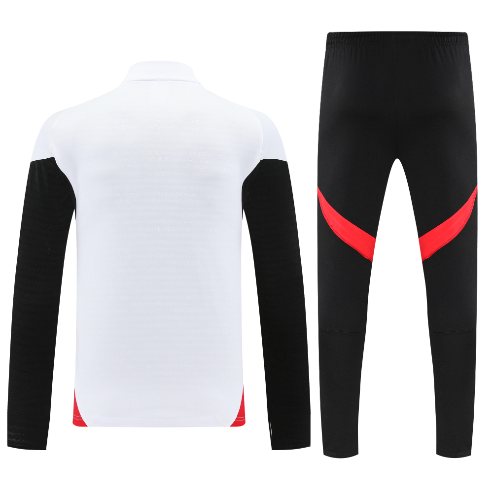 Kids Manchester United Training Kit (Sweatshirt+Pants) White 2025/26