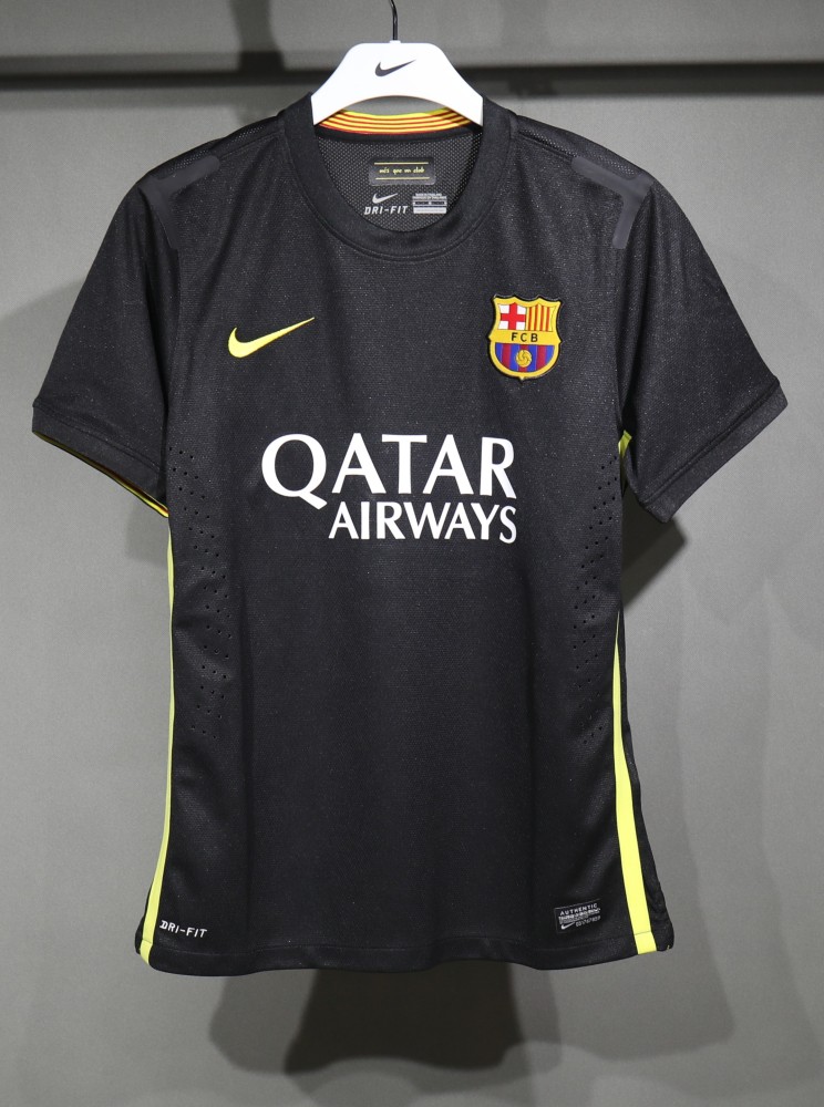 Authentic Barcelona Retro Jersey Third Away Soccer Shirt 2013-14
