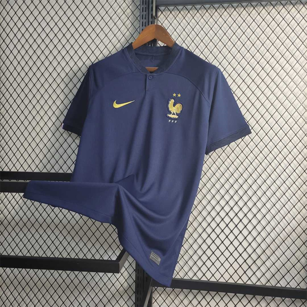 France Retro Soccer Jersey Home Custom Shirt World Cup 2022