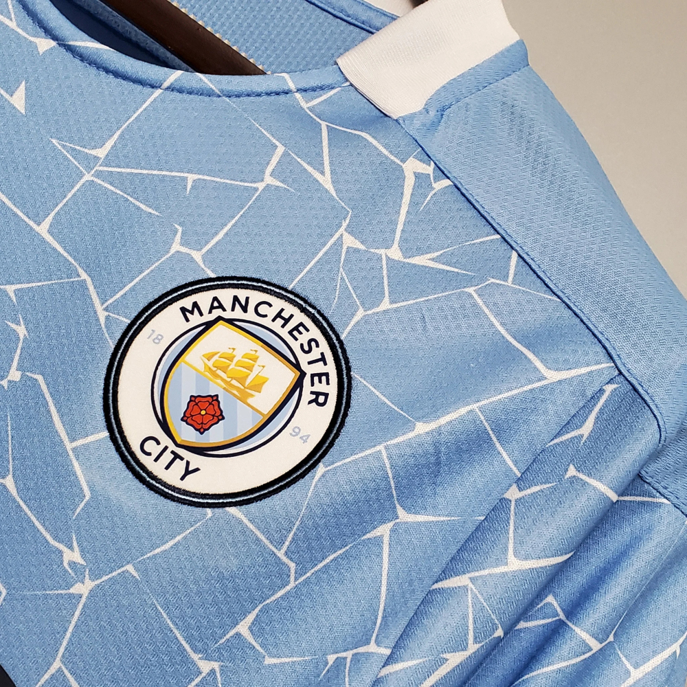 Manchester City Retro Football Jersey Home Shirt 2020/21