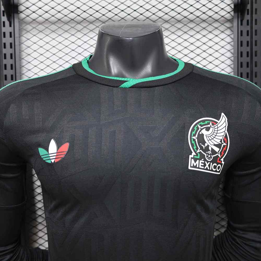 Mexico Authentic Third Away Long Sleeve Kit Soccer Jersey World Cup 2026