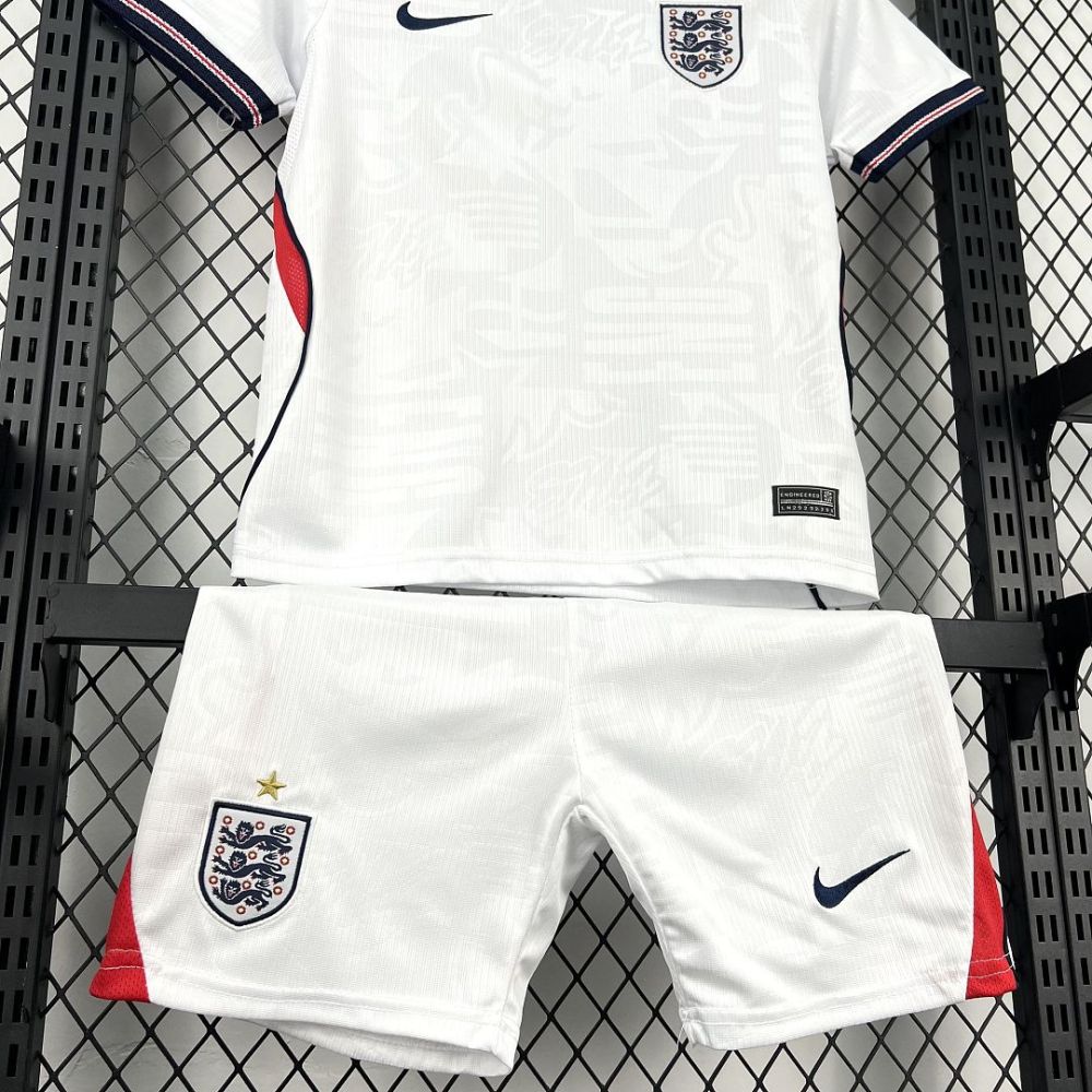 England Soccer Jersey Home Kids Kit Jersey+Shorts World Cup 2026