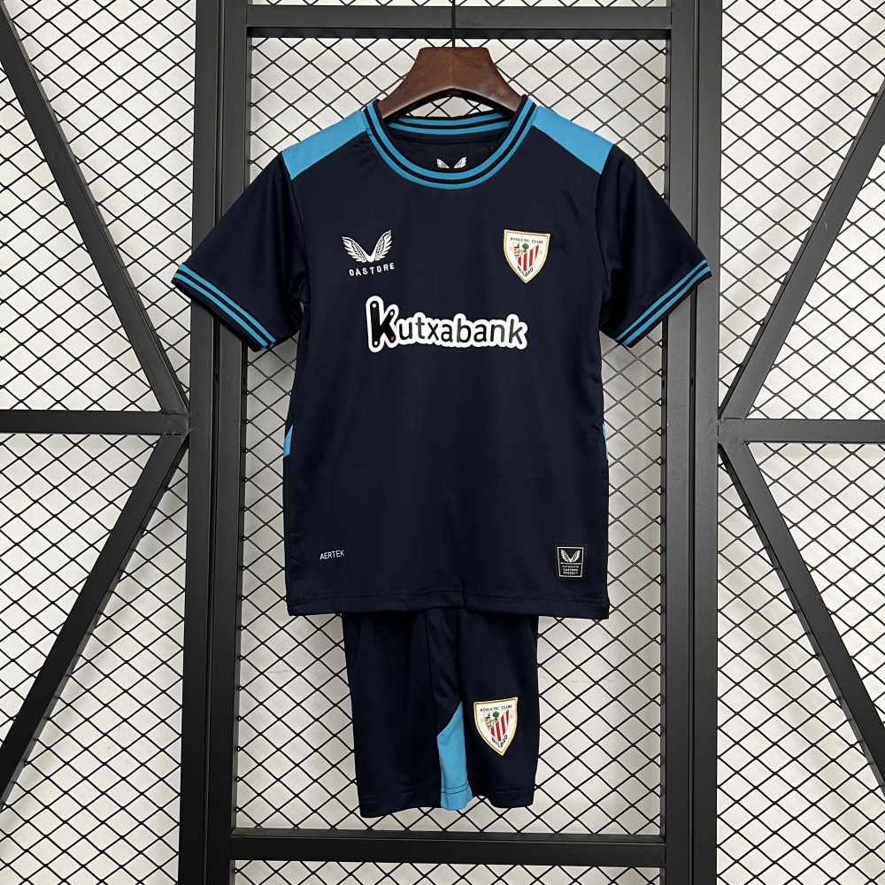 Athletic Club de Bilbao Soccer Jersey Away Kids Kit Jersey+Shorts 2025/26