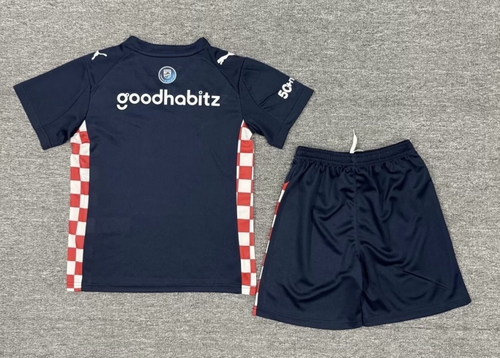 PSV Eindhoven Football Jersey Away Kids Kit Jersey+Shorts 2025/26