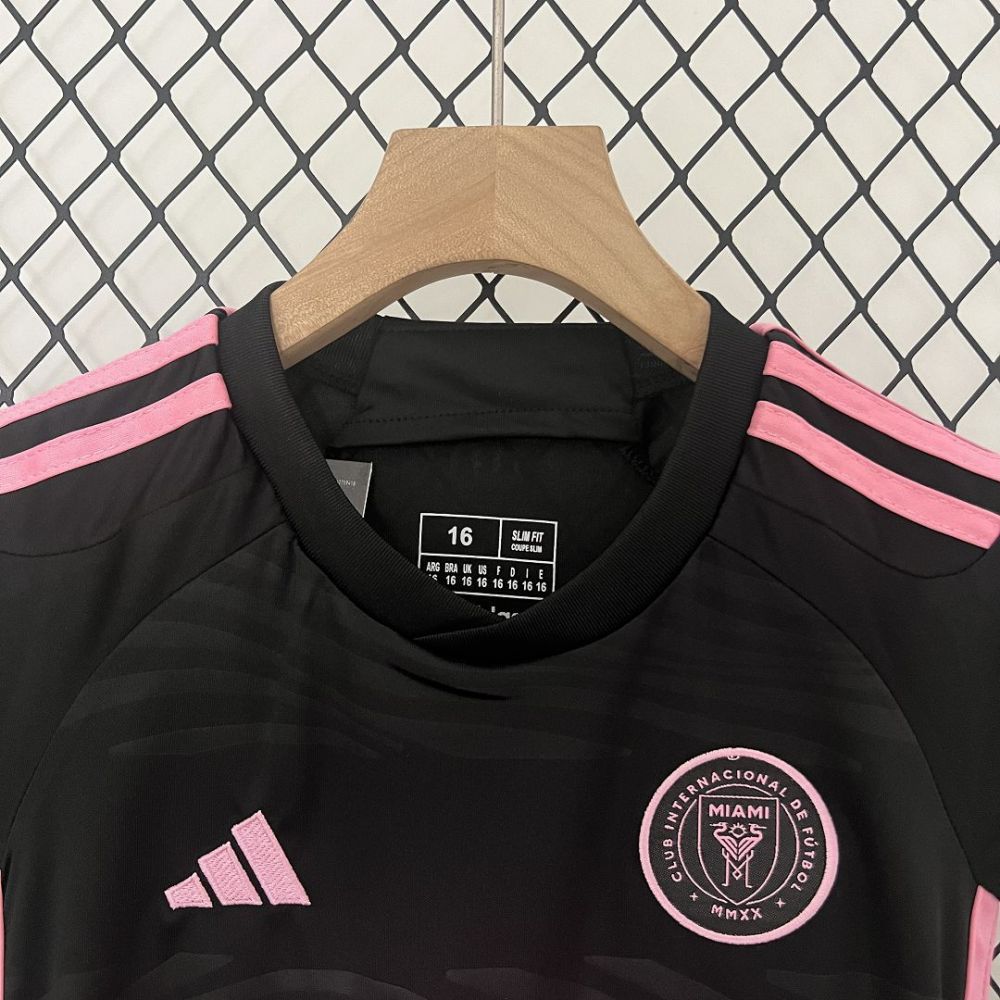 Inter Miami Soccer Jersey Away Kids Kit Jersey+Shorts 2024