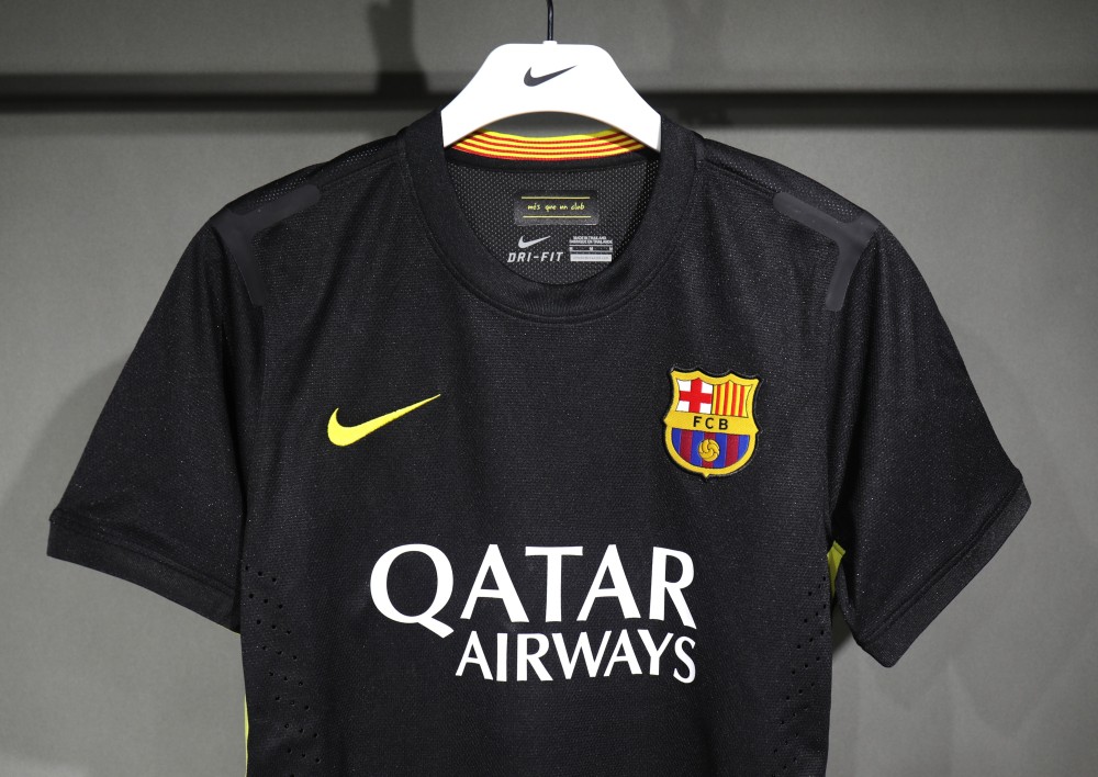 Authentic Barcelona Retro Jersey Third Away Soccer Shirt 2013-14
