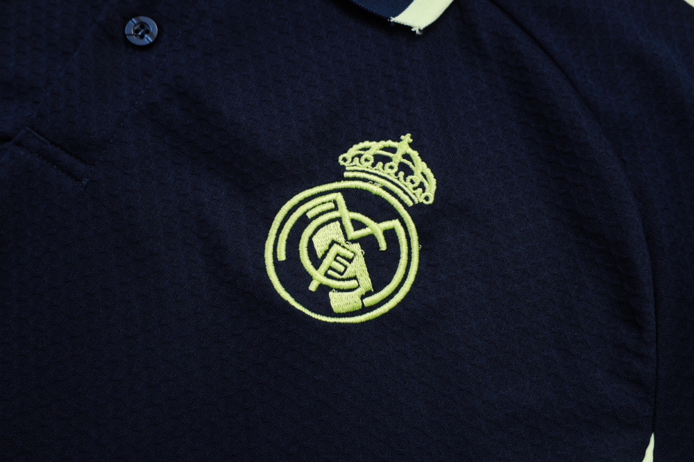 Real Madrid Training Kit (Polo+Pants) Cyan 2025/26