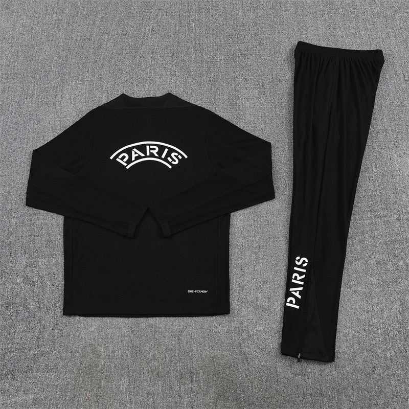 Kids PSG Training Kit (Sweatshirt+Pants) Black 2025/26