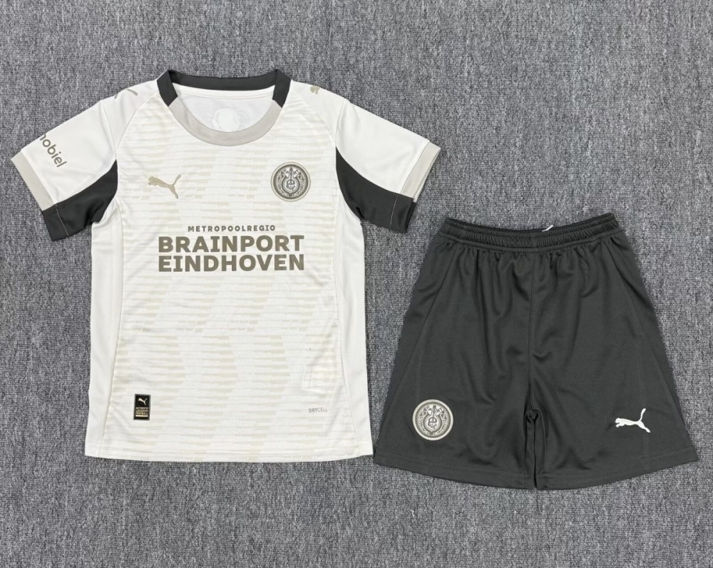 PSV Eindhoven Football Jersey Third Away Kids Kit Jersey+Shorts 2025/26