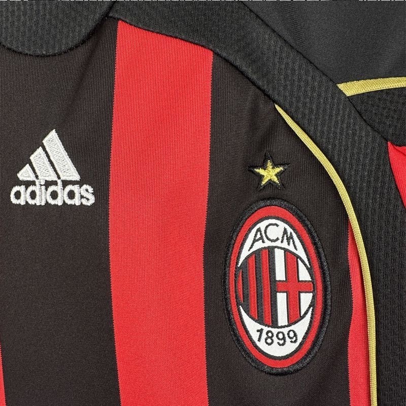 AC Milan Retro Soccer Jersey Home Kids Kit Jersey+Shorts 2006/07