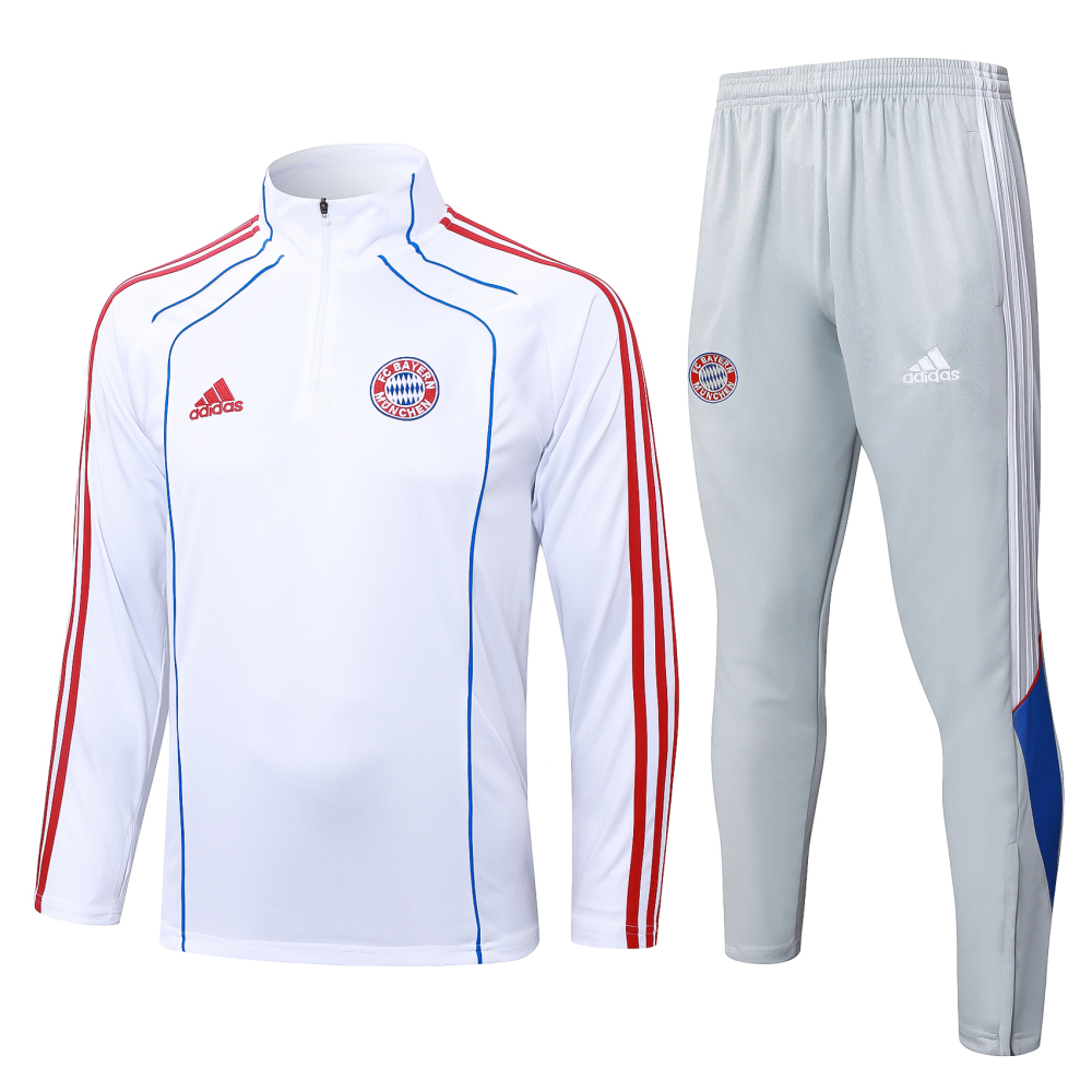 Bayern Munich Training Kit (Sweatshirt+Pants) White 2025/26
