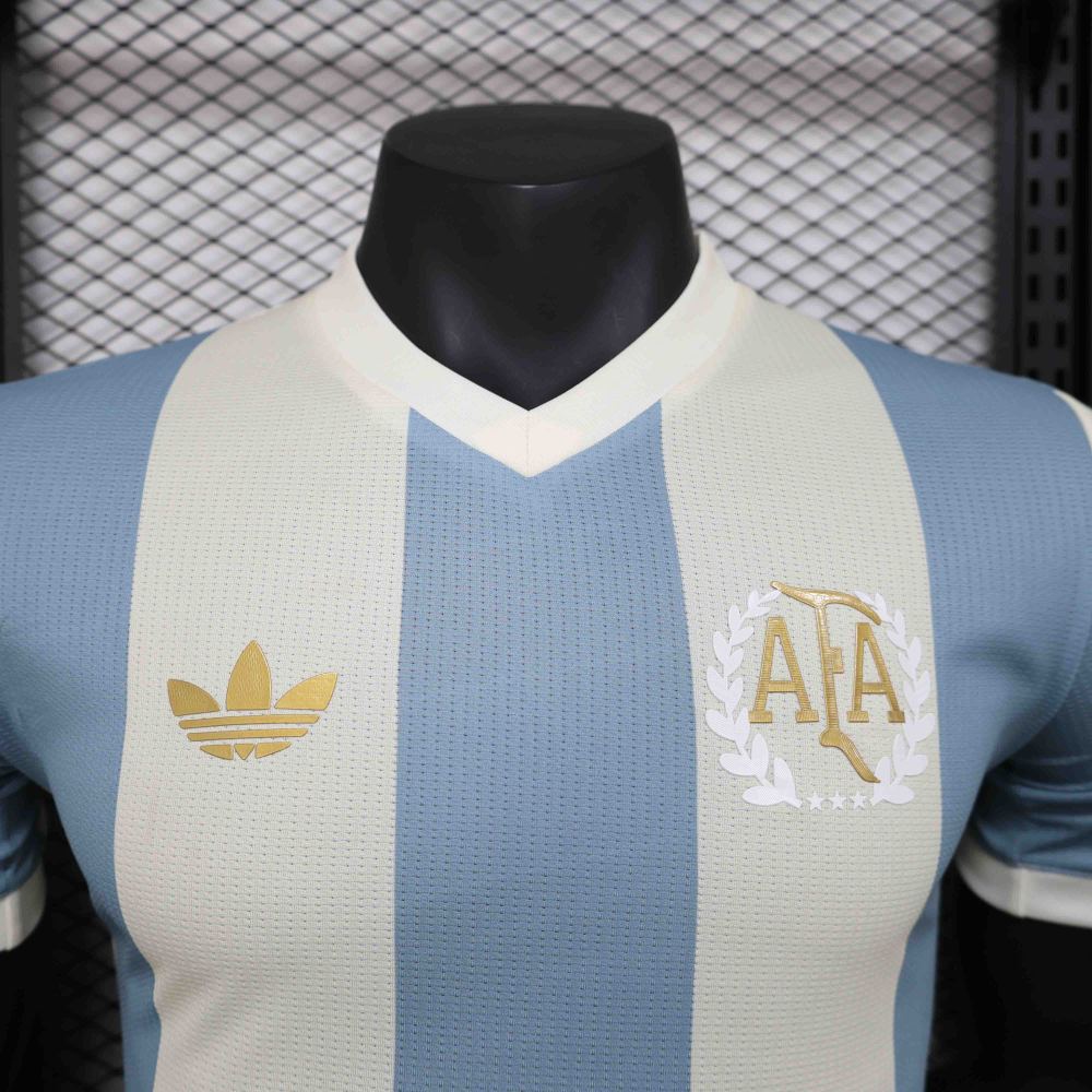 Argentina Authentic Soccer Jersey Shirt 2024 50th Anniversary