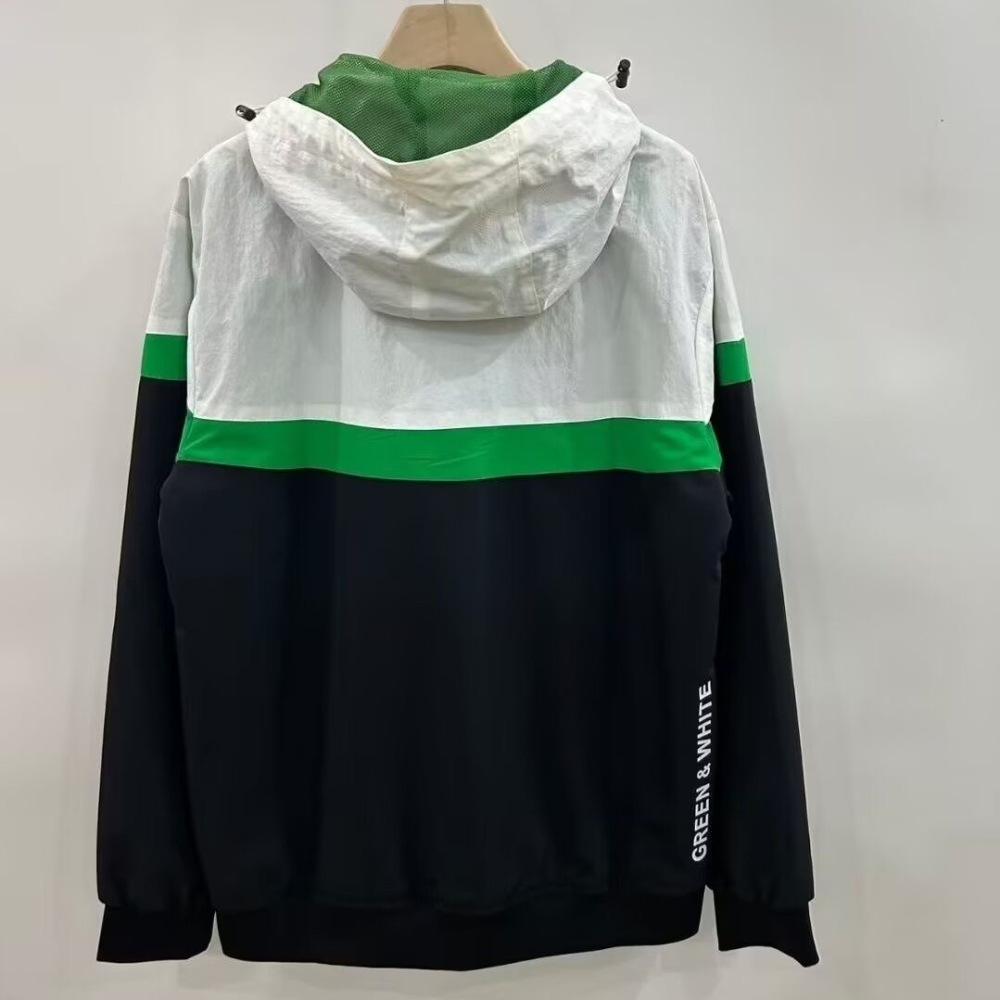 Real Betis Retro Windbreaker Hoodie Jacket Green 2025/26