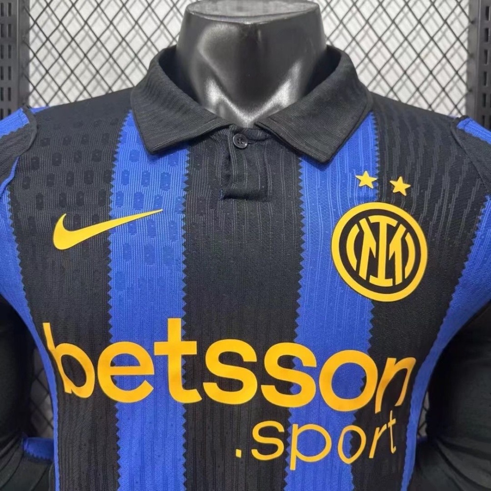 Inter Milan Authentic Football Jersey Home Long Sleeve Shirt 2026/27
