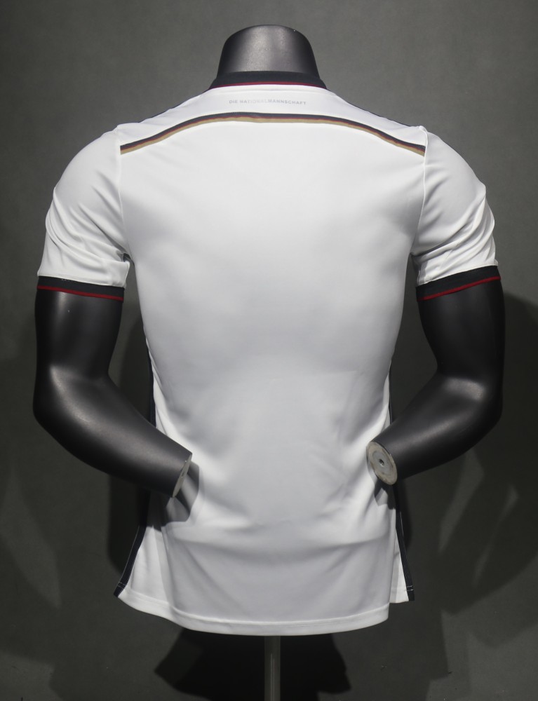 Germany Retro Authentic Soccer Jersey Home Shirt World Cup 2014