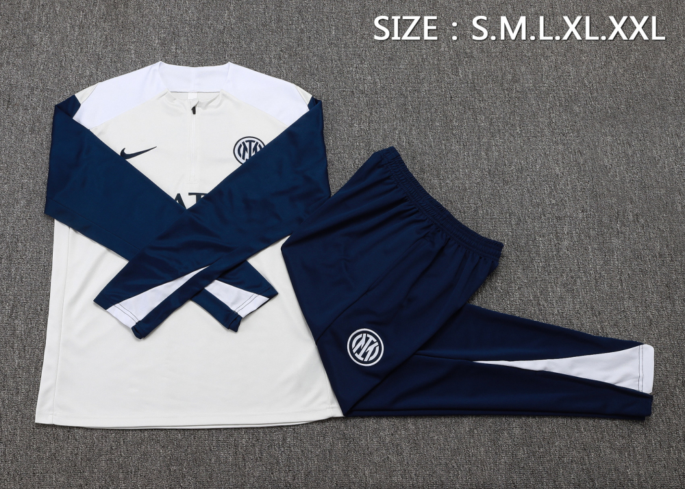 Inter Milan Training Kit (Sweatshirt+Pants) Off-White 2025/26