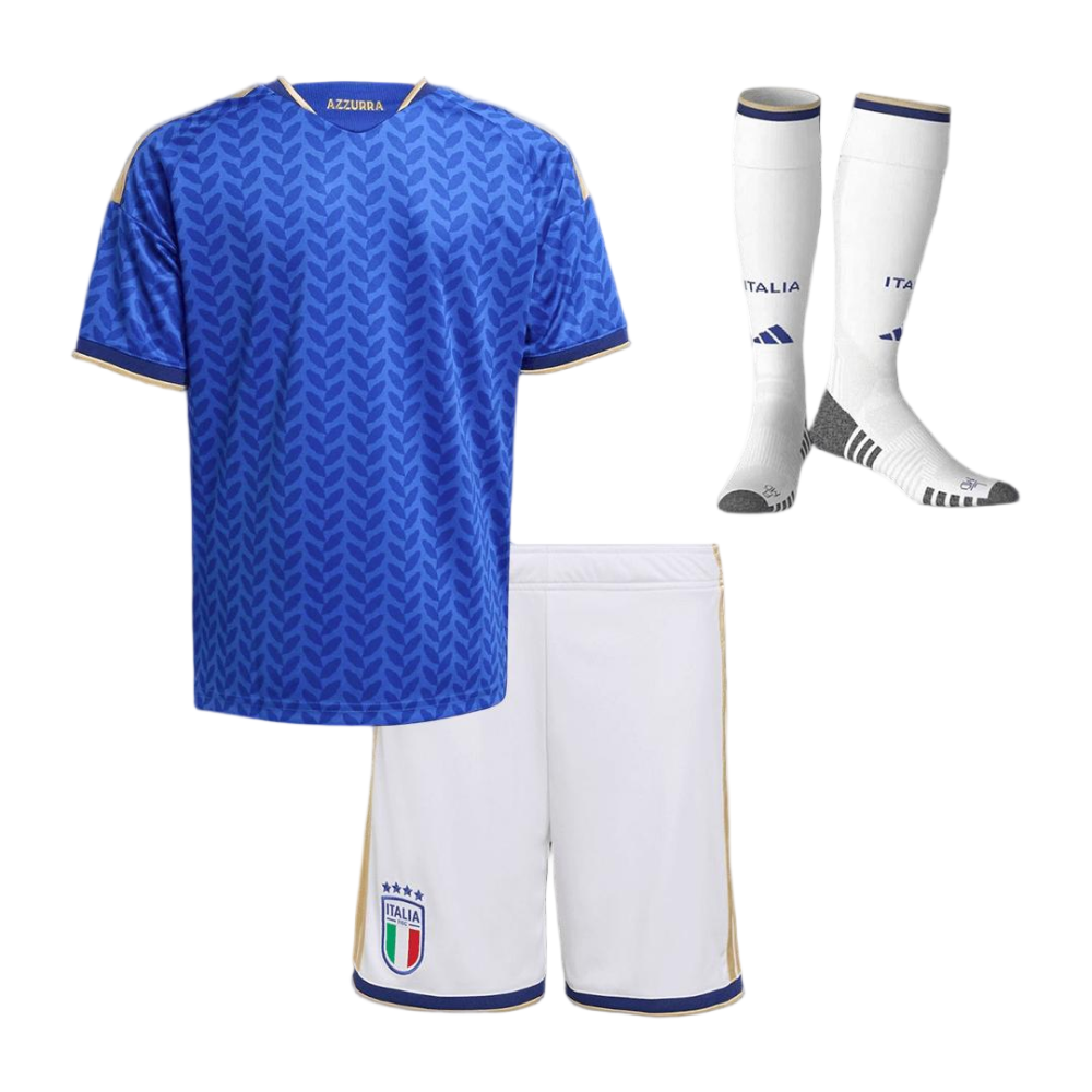 Italy Home Football Uniform Kids Full Kit World Cup 2026