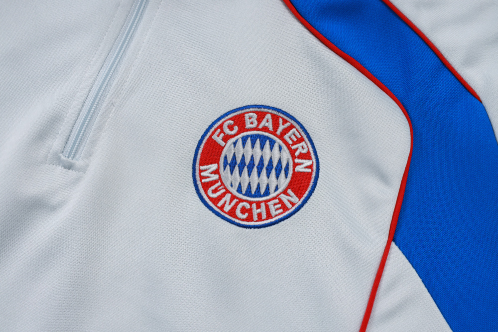 Bayern Munich Training Kit (Sweatshirt+Pants) Light Grey 2025/26