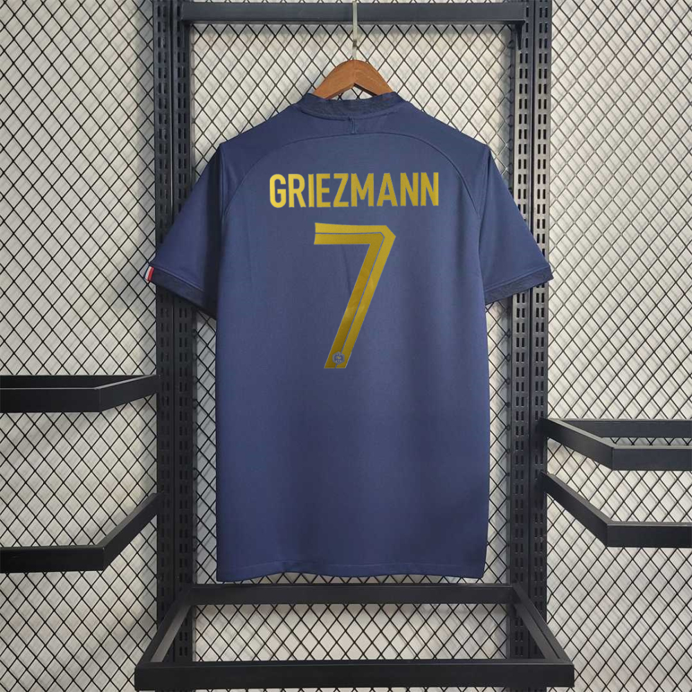 France Retro Soccer Jersey Home Custom Shirt World Cup 2022