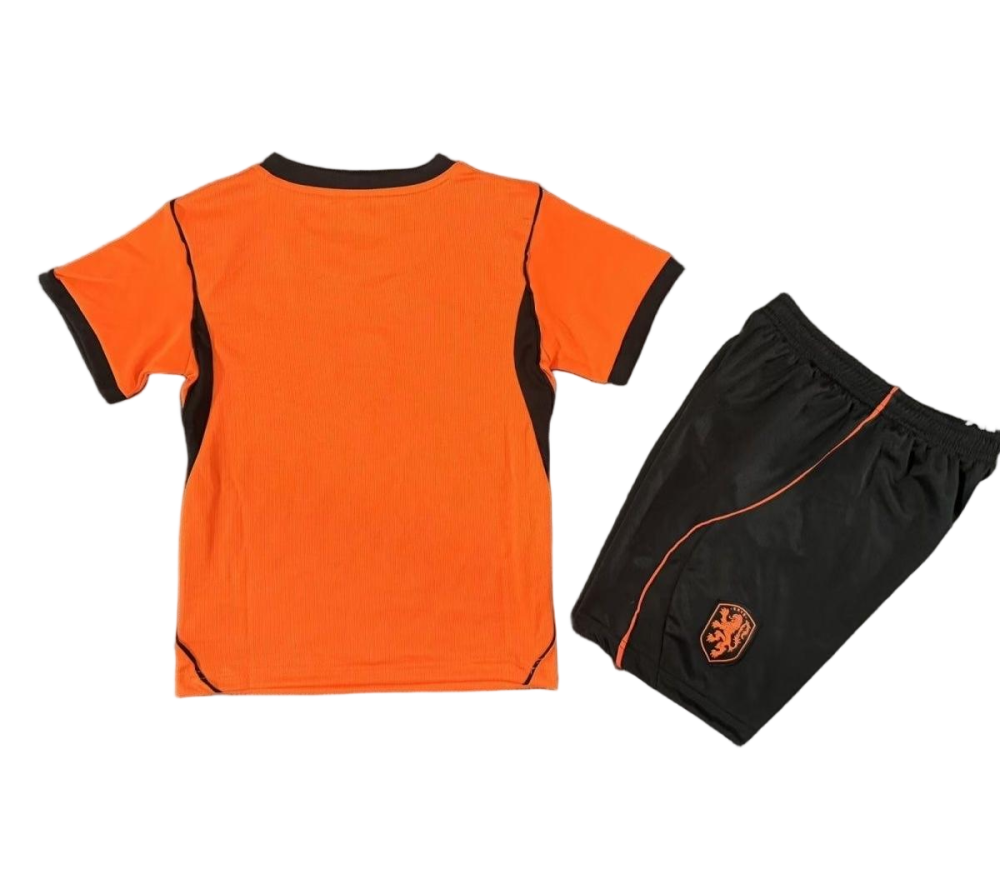 Netherlands Football Jersey Home Kids Kit Jersey+Shorts World Cup 2026