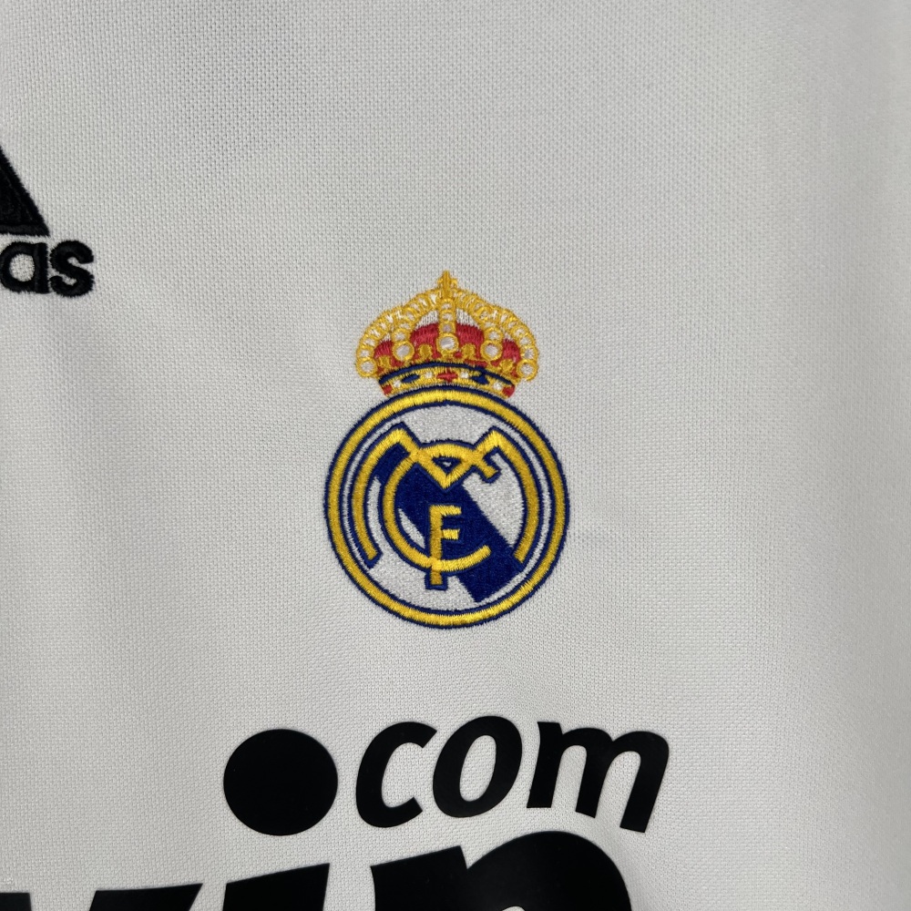 Real Madrid Retro Jersey Home Custom Soccer Shirt 2008/09