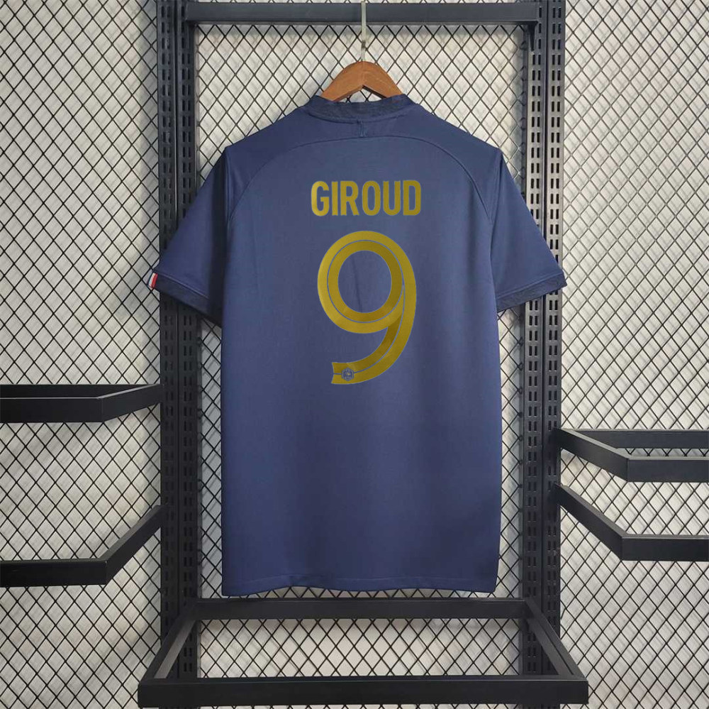 France Retro Soccer Jersey Home Custom Shirt World Cup 2022