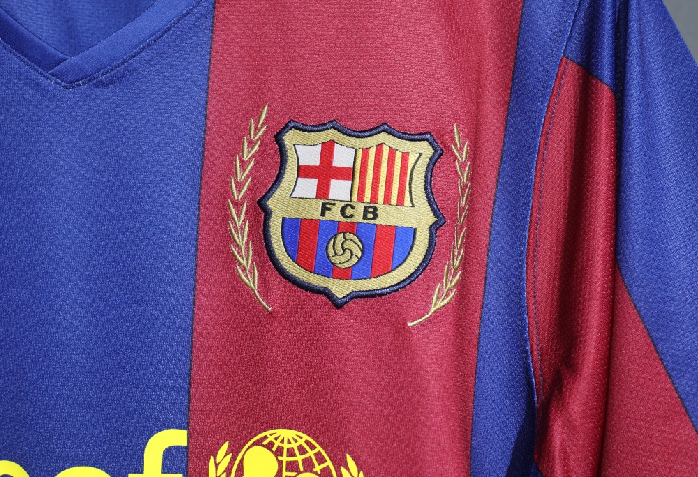 Authentic Barcelona Retro Jersey Home Soccer Shirt 2007-08