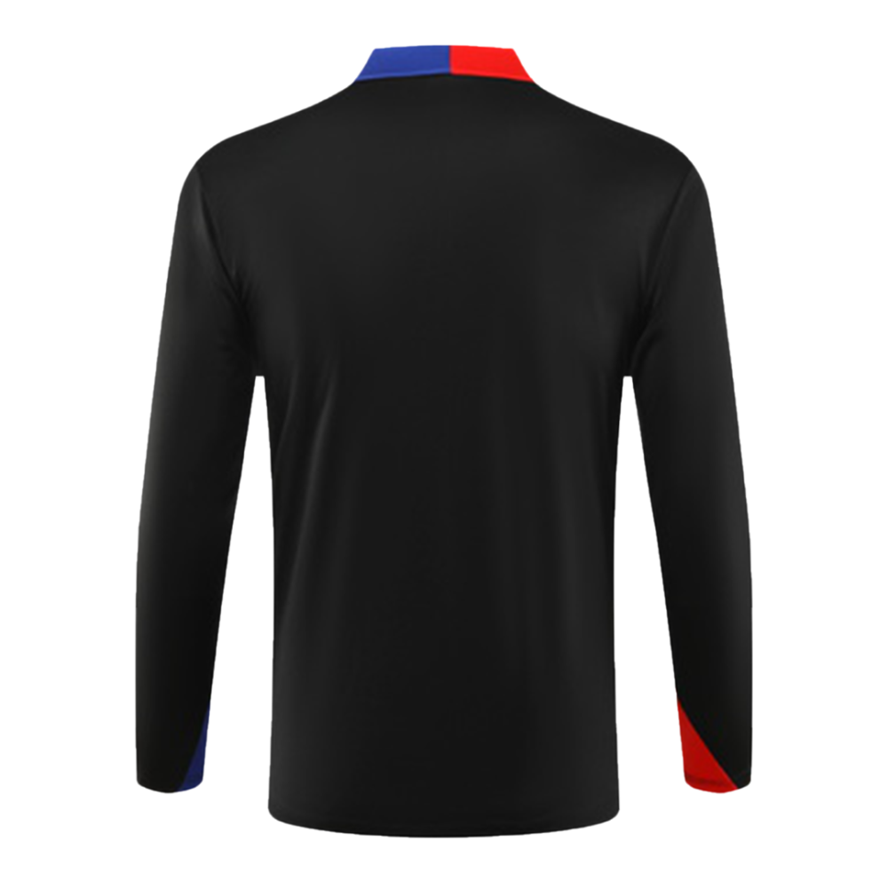 Kids Barcelona Zipper Sweat Kit (Top+Pants) 2024/25
