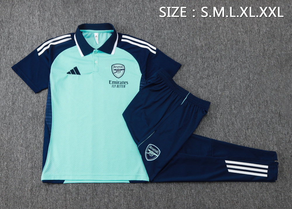 Arsenal Training Kit (Polo+Pants) Green 2025/26