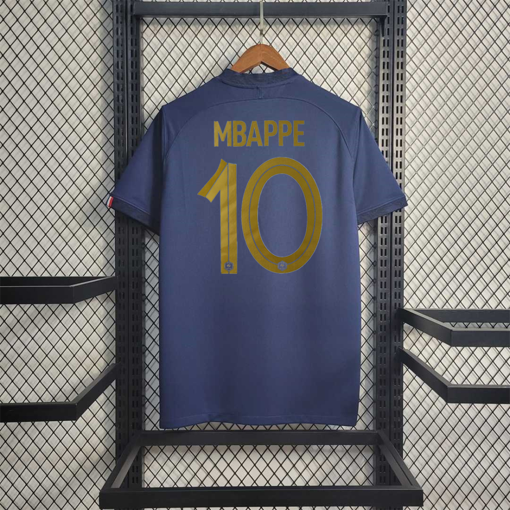 France Retro Soccer Jersey Home Custom Shirt World Cup 2022
