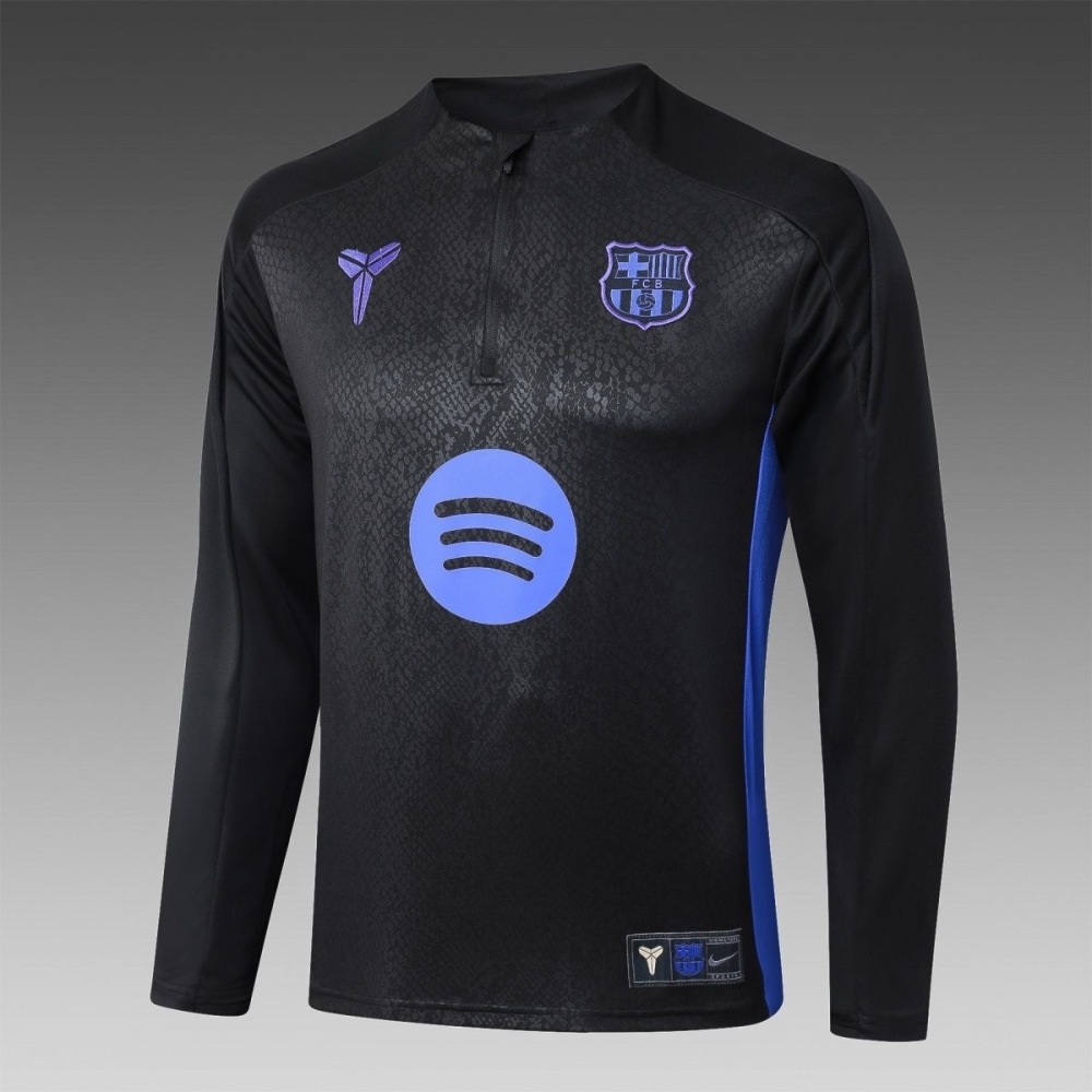 Barcelona Training Kit (Sweatshirt+Pants) Black 2025/26