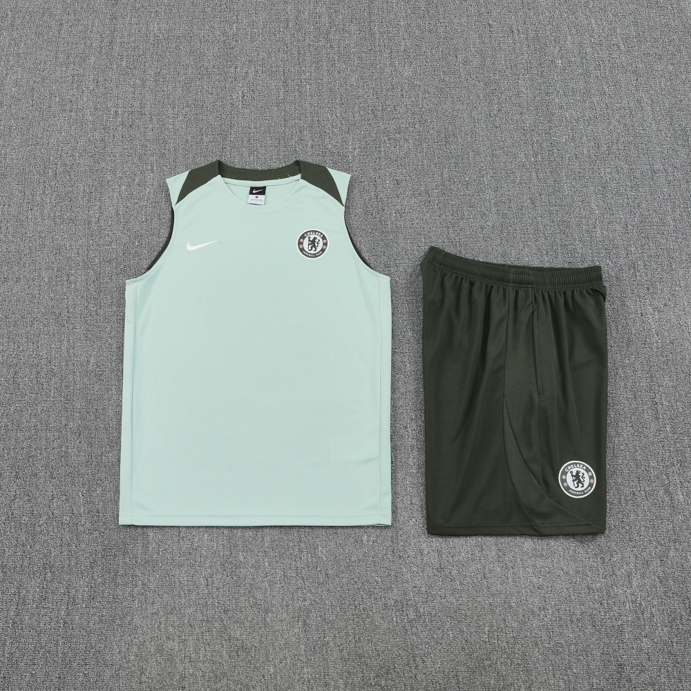 Chelsea Sleeveless Training Kit Green 2025/26