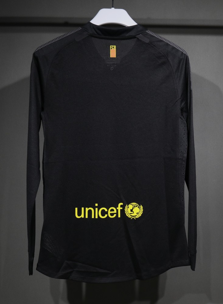 Authentic Barcelona Retro Jersey Away Long Sleeve Soccer Shirt 2011-12