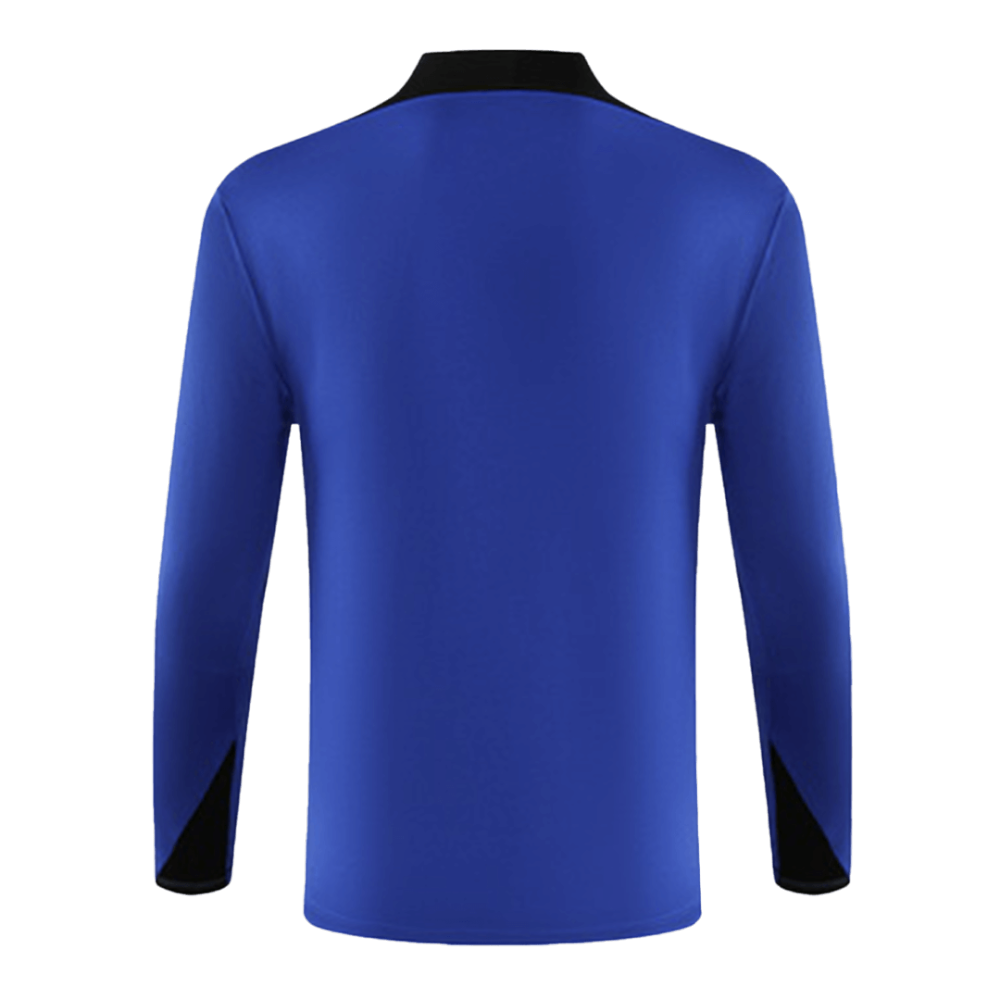 Kids Barcelona Zipper Sweat Kit (Top+Pants) Blue 2024/25
