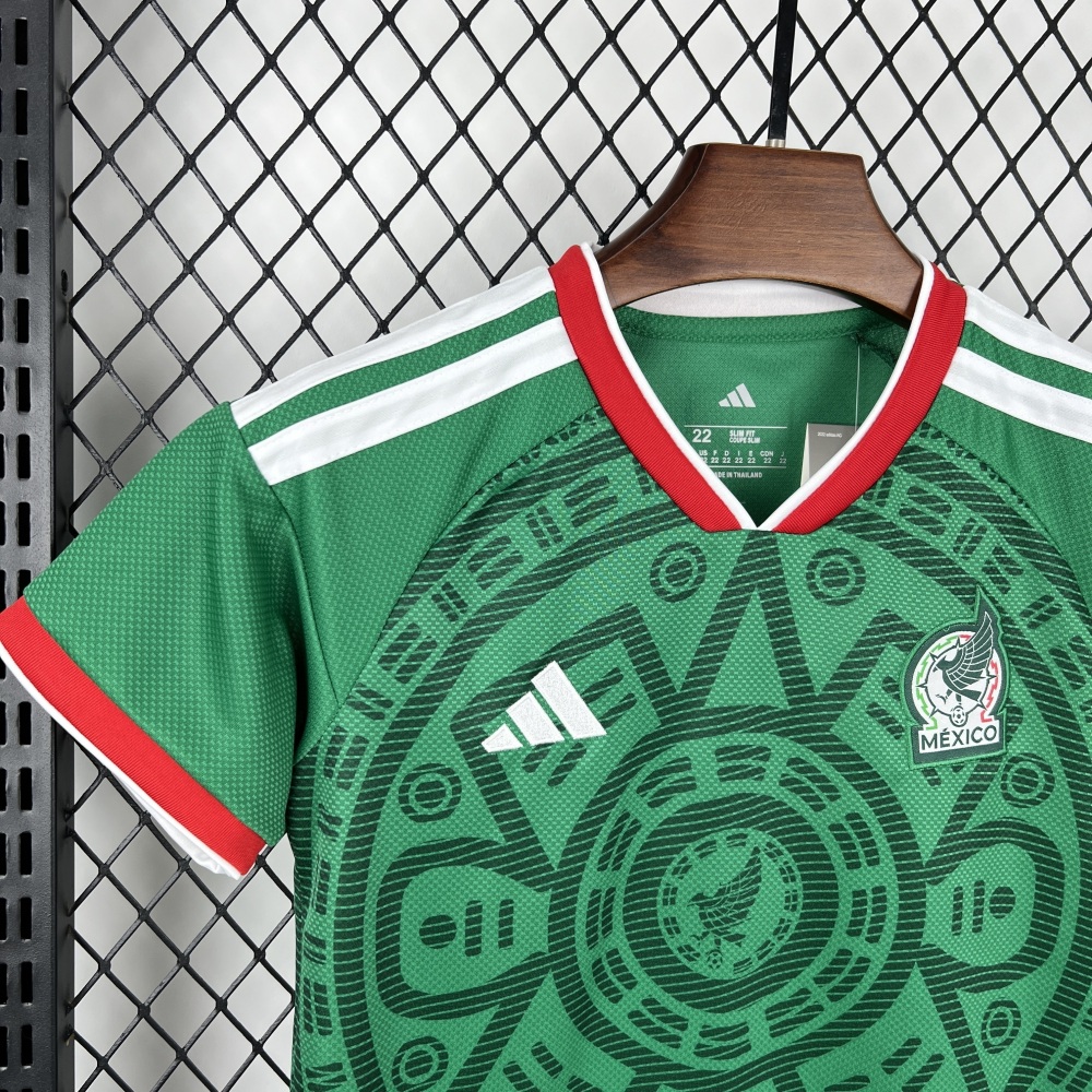 Mexico Soccer Jersey Home Kids Kit Jersey+Shorts World Cup 2026