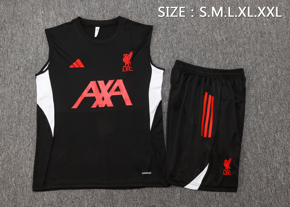 Liverpool Sleeveless Training Kit Black 2025/26
