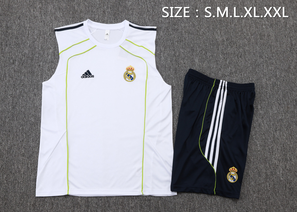 Real Madrid Sleeveless Training Kit White 2025/26